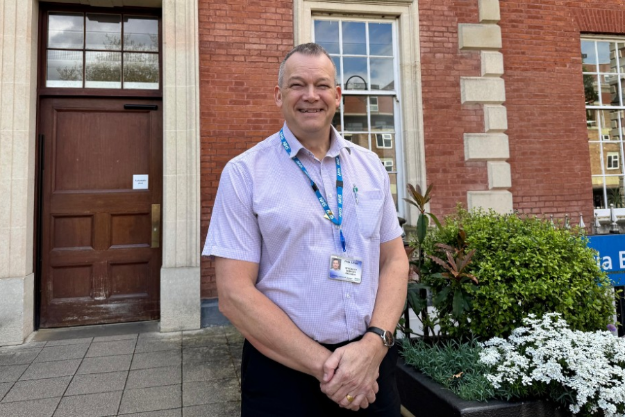 Image of Paul Lewis, Specialist Services Engineer in front of victoria building