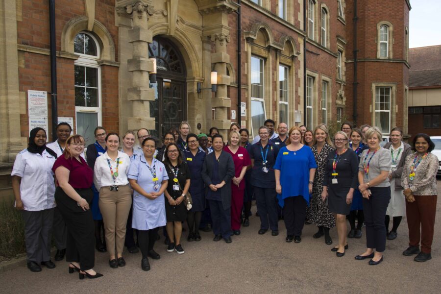 Image of colleagues from leicester general hospital